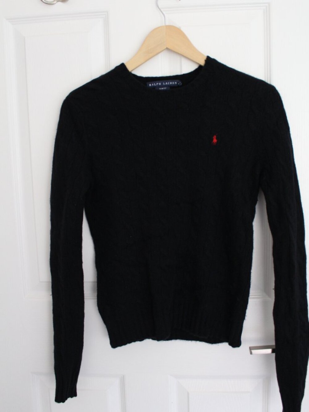 Ralph Lauren Cable Knit Sweater Slim Fit Women's S